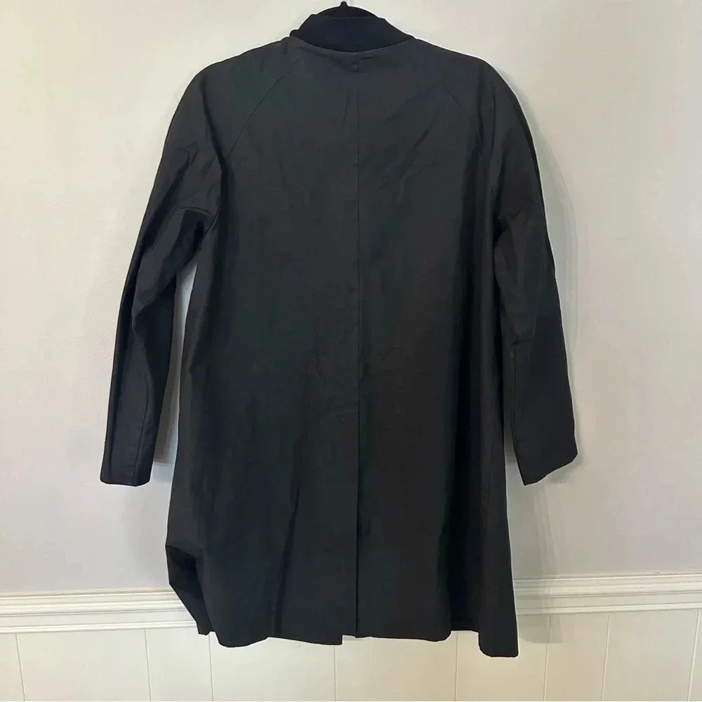 COS Women's Long Sleeve Black Round Neck Cotton/Polyester Jacket Size EU 36 GUC